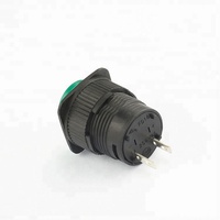 Promotion Usine : Bouton Poussoir 16mm avec LED Rouge 2V – Interrupteur à Bouton Poussoir