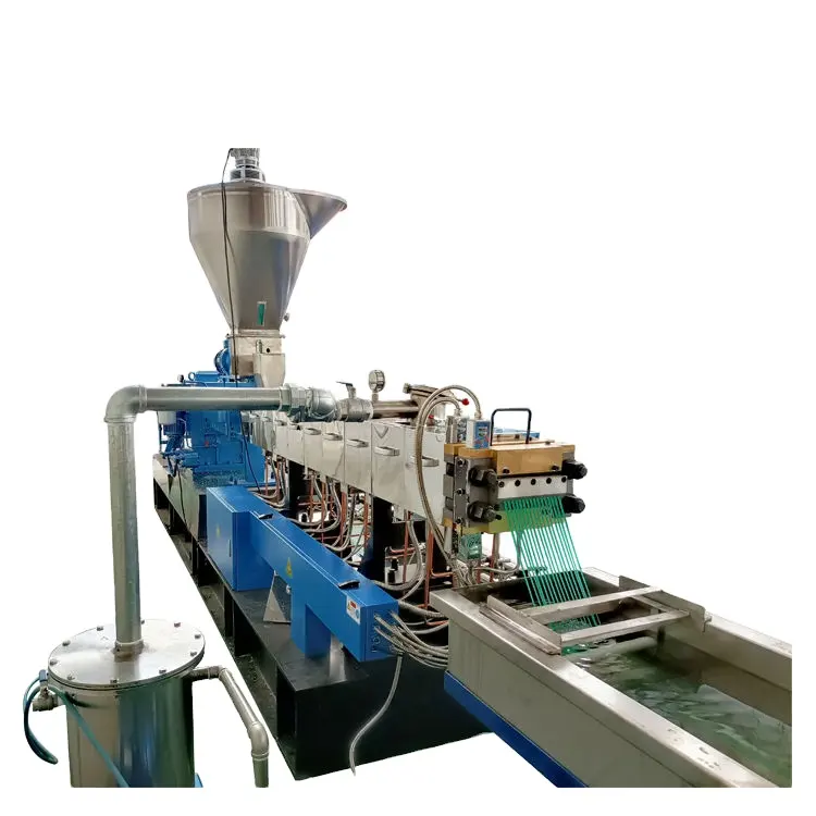 TSE-95 Tweelingschroefextruder Waterkoeling Pelletiseren Machine met Hoge Productie