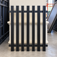 Panneaux de clôture en aluminium thermolaqué à lames verticales personnalisables pour jardins résidentiels