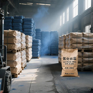peinture à pigment bleu d'oxyde de fer inorganique fourni par le fabricant pour le béton bleu <span class=keywords><strong>saphir</strong></span> autres noms oxyde ferrique - Product Image 5