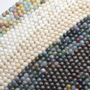 Perles Rondes Facettées Naturelles en Gros, Fil de Perles en Pierre Facettée pour la Fabrication de Bijoux DIY 6MM 8MM 10MM, 38CM - Product Image 3