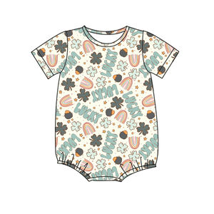 رومبير فقاعي مكشكش للفتيات الرضع موديل 2026 بنقشة أرانب، ملابس أطفال من الخيزران بالجملة - Product Image 6