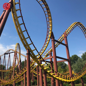 Prix usine excitant parc à thème équipement d'amusement adultes <span class=keywords><strong>jeu</strong></span> 16 personnes 4 boucles montagnes russes - Product Image 5