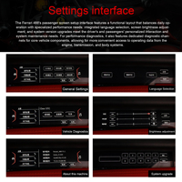 Pantalla de Visualización para el Piloto del F458 F488, Carcasa de Fibra de Carbono, Tablero Digital, Kilometraje en KM/H, LHD/RHD, Compatible con Ferrari F458
