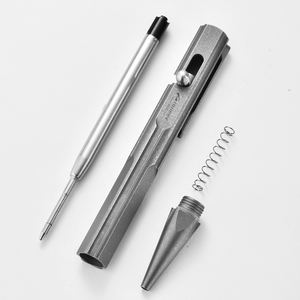 Stylo en titane PioneerEDC multifonctionnel léger de qualité EDC en alliage de titane Nouveau design tactique à action par culbuteur - Product Image 3