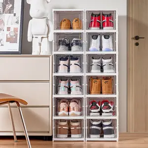Boîte de rangement en plastique empilable pour chaussures Matériau PP à prix compétitif pour la vente en gros de la maison et de la chambre du fabricant - Product Image 6