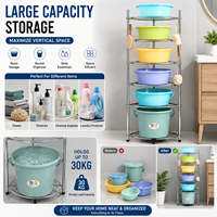 Étagère d'angle moderne en acier inoxydable pour appartement, salle de bain, cuisine, organisateur multi-niveaux, support de rangement étanche
