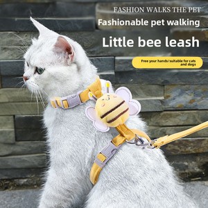 Correa Retráctil para Gatos con Diseño en Forma de Abeja y Forma de I, Anti-Escape para Uso en Exteriores - Venta al por Mayor de Fábrica - Product Image 1