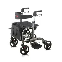 רפואי מתקפל אלומיניום אור משקל ניידות כיסא גלגלים כונן r8 קל משקל rollator
