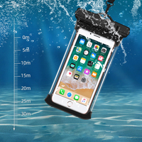 Pochette étanche pour téléphone Sac sec submersible pour la natation Plage Plongée Etui universel pour smartphone iPhone Samsung Android
