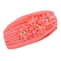 Gorro Turbante de Color Sólido, Pañuelo Musulmán, Gorro Interior para Hijab, Envoltura para la Cabeza Árabe, Sombrero para Mujer India, con Diamantes y Flores, de Poliéster a la Moda