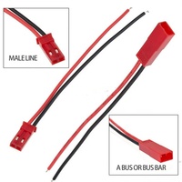 Kabel Konektor 22AWG Male Female JST SYP 2 PIN Berinsulasi PVC dengan Rating IP67 untuk Lampu LED Strip, Mainan RC, Helikopter