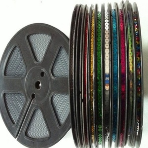 Bán Buôn Đầy Màu Sắc <span class=keywords><strong>Pet</strong></span> Sequin Cuộn 3Mm Phẳng Vòng Sequin Băng Reel CD Cho Máy Thêu - Product Image 5
