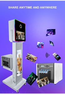 Cabina de Fotos con Pantalla Táctil y Soporte de Pie para Almacén en Europa, Cabina de Fotos para Fiestas con Cámara DSLR y Opción de Impresora - Product Image 5