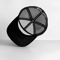 Gorras Trucker Negras de 7 Paneles con Visera Plana, Ajustables, con Parche Bordado de Logotipo Personalizado, Modelo Ri 168 para Hombre