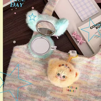 Goddess Popo Makeup Mirror Blind Box - Sanmi Three Mi Rabbit (Moving Eyes) Series Plush Blind Box, Version Officielle