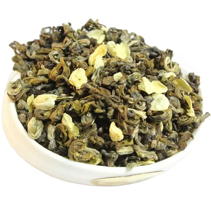 Best Selling Chinese Products Jasmine Tea Spiral-shape Jasmine Green Tea, Fujian organic best selling high quality green tea