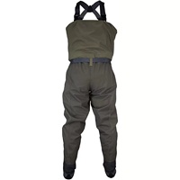 Offre Spéciale nouveau Style hommes et femmes 3-5 couches tissu respirant poitrine fermeture éclair poche chaussettes imperméable pêche Waders