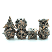 Vente en gros en usine Dnd Metal Dice Set 7 Pcs D & d Dice Set pour Donjons et Dragons