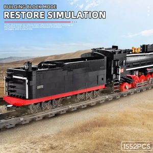 Moule <span class=keywords><strong>King</strong></span> 12003 Locomotive à vapeur créative MOC Building Sets Block Set Model Assemble Building Block Bricks Toy Set Kids - Product Image 4