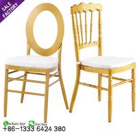 Chine Bon Prix Or Noir Métal Événement Banquet Chivari Chevalerie Chaises Mariage Pour Hôtel