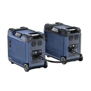 เครื่องสำรองไฟ UPS 5000W ขยายกำลังได้ 2048Wh MPPT สถานีพกพา คลื่นไซน์บริสุทธิ์ พร้อมเครื่องอัดอากาศ ใช้กับรถยนต์ โซลาร์เซลล์ สำหรับบ้าน - Product Image 1