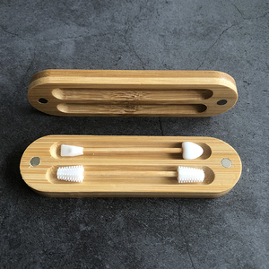 Bourgeons de coton en silicone <span class=keywords><strong>réutilisables</strong></span> écologiques avec emballage de caisse en bambou biodégradable - Product Image 4