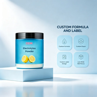 Poudre d'électrolytes personnalisée, fabricant OEM ODM, marque privée, saveur personnalisée, faible MOQ, approvisionnement en vrac
