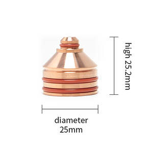 Boquilla de soplete de corte por plasma Lincoln 277293 277284 277125 277122 para acero dulce/acero inoxidable - Product Image 2