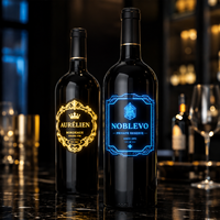 Étiquette LED pour bouteille de boisson, marque privée Sincen, alimentée par piles, pour discothèque, présentoir de boissons alcoolisées, apparence de bouteille haut de gamme
