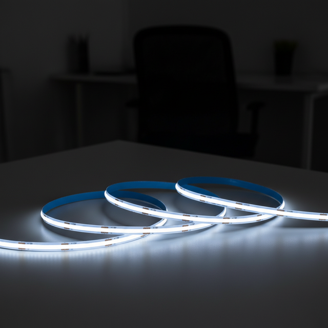 COB Light 480 LEDS 5MM Width DC 12/24V 11W/M LED Strip Light Single Color Warm/Neutral/Cold White Dimming Lighting