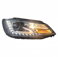 Ensemble de phares LED pour Volkswagen Jetta 2012-2013 2014, lumière bleue 6000K H3 70W 4000LM, remplacement de phare avant de véhicule