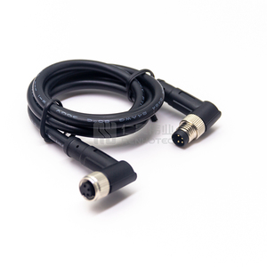 M8 4pin Nam để nữ Cáp góc bên phải kết nối hàng không dây điện thiết bị đầu cuối IP67 cáp không thấm nước - Product Image 6