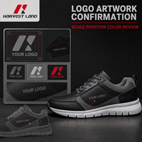 Zapatillas Casuales Negras para Caminar, Modelo Existente, Marca Privada, Zapatillas de Material Mixto con Cordones, Producción en Masa, Control de Calidad de Fábrica