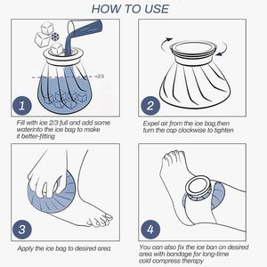 Bolsa de Hielo Reutilizable Impermeable y sin Fugas, Compresa de Hielo para Lesiones Deportivas, Primeros Auxilios, Alivio del Dolor de Rodilla y Hombro, Terapia - Product Image 5