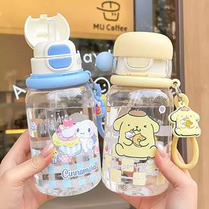 ขวดน้ำเด็กซูโอ มู ซานริโอ 500 มล. ปลอดสาร BPA พร้อมเชือกหิ้ว สำหรับโรงเรียน ของขวัญเปิดเทอม - Product Image 3