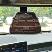 Désodorisant de voiture en papier personnalisé moderne Toyota, en forme de voiture, en coton, accessoires intérieurs