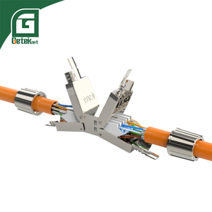 Geteknet ขั้วต่อ <span class=keywords><strong>Rj45</strong></span> 6A แมวแบรนด์ที่ดีที่สุดสาย <span class=keywords><strong>RJ45</strong></span> FTP 90องศาแพ็ค <span class=keywords><strong>Cat6</strong></span>ชิ้นส่วนโทรคมนาคม - Product Image 1