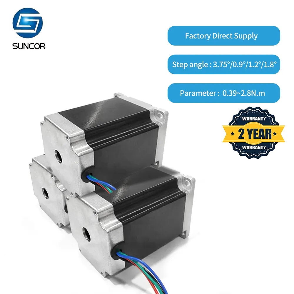 Suncor loop tertutup 1.8 derajat 2 fase NEMA 23 57mm elektrik DC hybrid terintegrasi motor stepper dan driver untuk robot