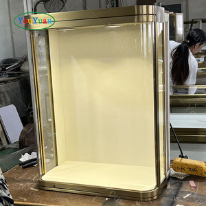 Bán Hot Glass treo tường hiển thị trường hợp với đèn LED cho cửa hàng đồ trang sức showroom hiển thị Showcase tường thép không gỉ trường hợp - Product Image 6