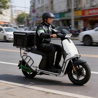 Moto électrique avec moteur central 4000W, frein CBS, batterie lithium NCM, scooter électrique pour adultes, moto électrique pour livraison de nourriture