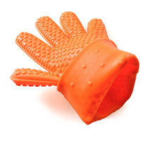 Gant de barbecue en silicone résistant à la chaleur de cuisine de mitaines de four isolées de haute qualité pour la cuisson