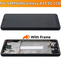Vente flash : écrans LCD OLED 6,7'' pour téléphone mobile Samsung A33 5G, écran tactile LCD SM-A336E avec cadre.