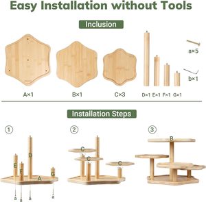 Tùy chỉnh 5 tầng tre <span class=keywords><strong>cupcake</strong></span> tháp đứng, cho bữa tiệc trà, nghỉ giải lao, lễ hội, sinh nhật vv, bánh Gỗ Đứng trong hình dạng đám mây - Product Image 4