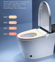 Toilette intelligente en porcelaine à bas prix cuvette de toilette automatique salle de bain une pièce en céramique commode de toilette intelligente