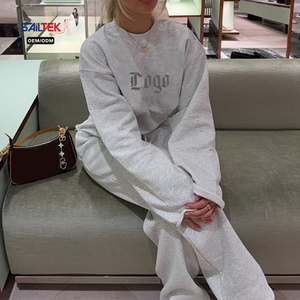Conjunto de Sudadera y Pantalones Personalizados con Cuello Redondo, Estilo Holgado Informal, Traje Deportivo para <span class=keywords><strong>Mujer</strong></span>, Conjuntos de <span class=keywords><strong>Mujer</strong></span>, Primavera 2026, <span class=keywords><strong>Ropa</strong></span> de <span class=keywords><strong>Mujer</strong></span> - Product Image 6