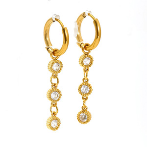<span class=keywords><strong>Pendientes</strong></span> de joyería de acero inoxidable, borla de Color, inserción de moda Vintage, circón, acero inoxidable antialérgico, <span class=keywords><strong>pendientes</strong></span> de gota sin desvanecimiento - Product Image 5