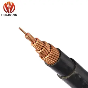 Huadong cable de baja tensión de 185mm 240mm 300mm 400mm cobre xlpe/0,6/1kv blindado cable de alimentación
