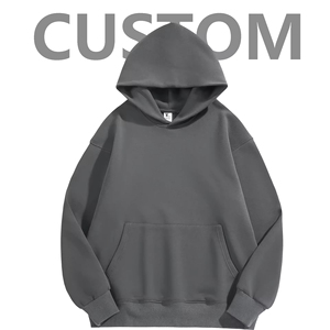 Sudadera con Capucha de Alta Calidad 100% Algodón Felpa 380 Gsm para Hombre, Sudadera Pesada con Capucha, Sudadera de Felpa Francesa - Product Image 3