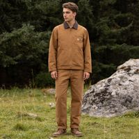Veste bomber Cleanfit Vintage Slim Winter Detroit Santa Fe J97 Startrip en toile 100% coton, col rabattu, fermeture éclair épaisse